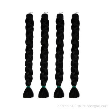 82 Inch 165g OmbreXpression Jumbo Braiding Hair Pre Stretched Wholesale Synthetic Crochet Hair Extensions For Box Twist Braids